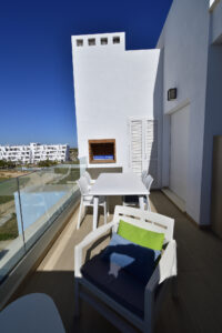 Balkon achterzijde.
