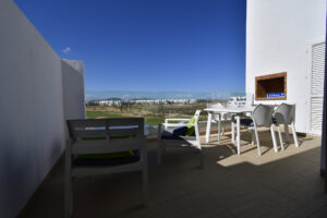 Balkon achterzijde.